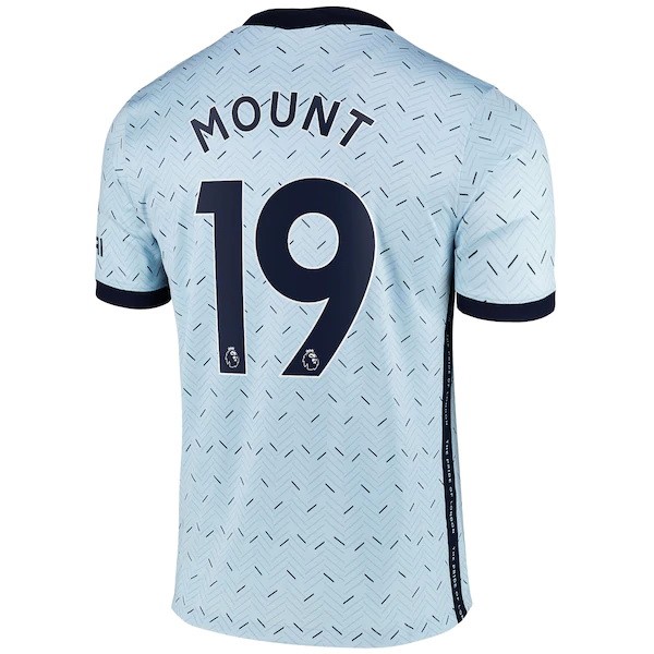 Camiseta Chelsea NO.19 Mount Replica Segunda Ropa 2020/21 Azul